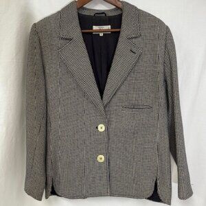 Vintage Valentino Miss V Made in Italy Checkered Wool Jacket